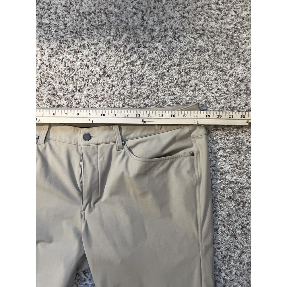 Lululemon Commission Chino Pants Mens Sz 36x30 ABC Classic Fit Khaki - Picture 7 of 10